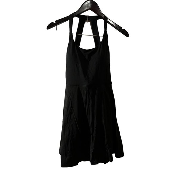 Halara Exercise Dress Sz 3XL Womens Black Backless Cut Out Twisted Side Pocket 2 - Picture 5 of 13